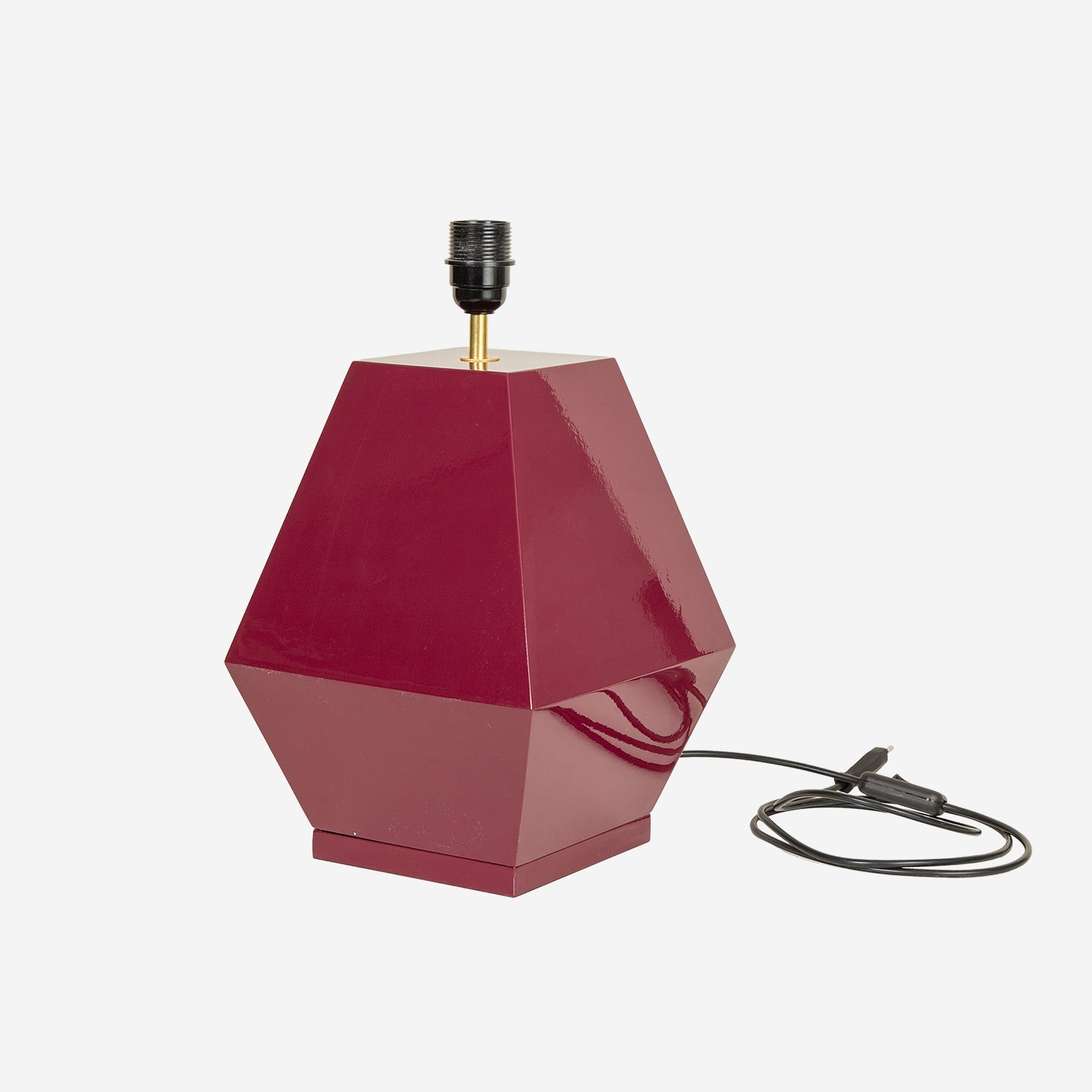Hexagon lampefod, beetroot