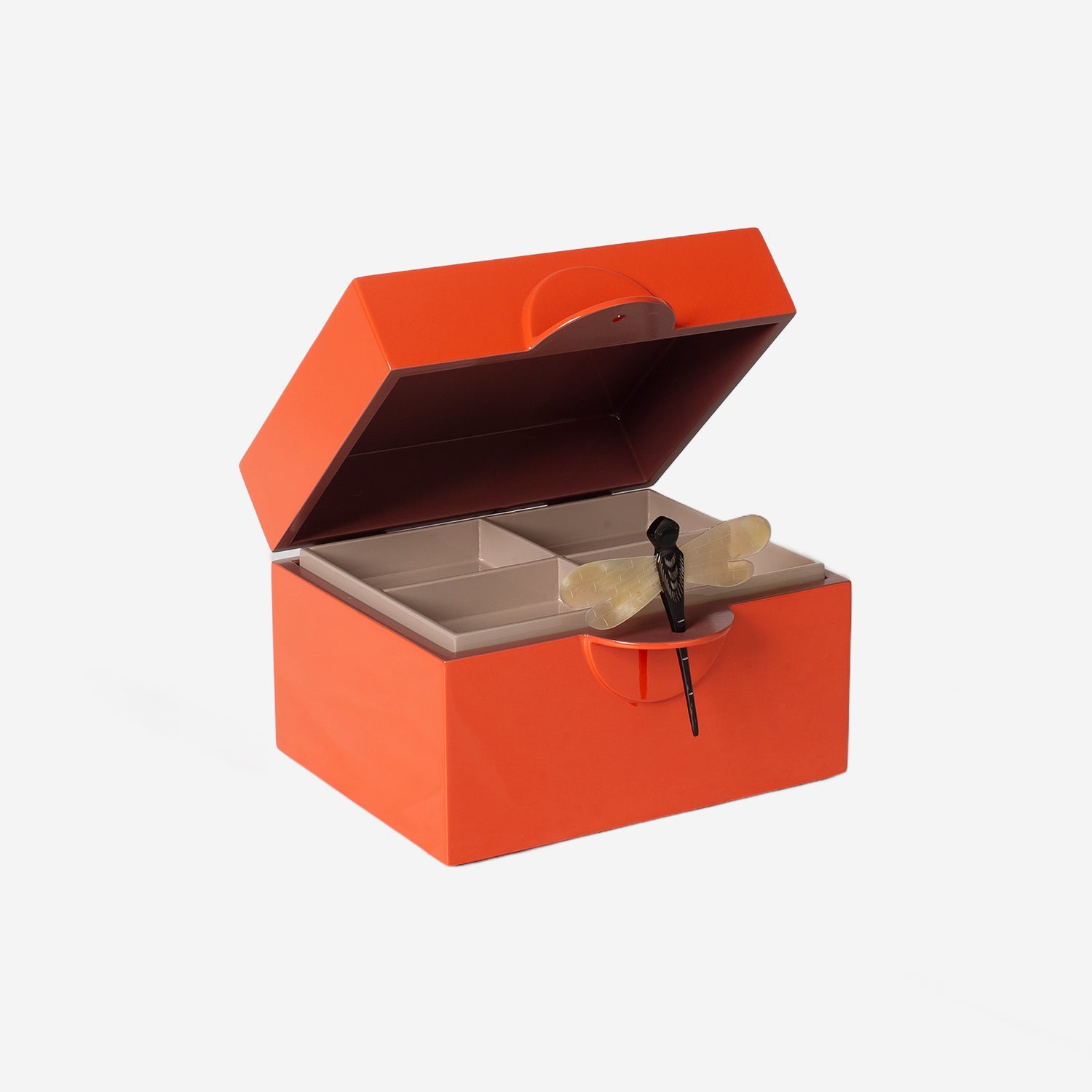 Lacquer Box B Orange