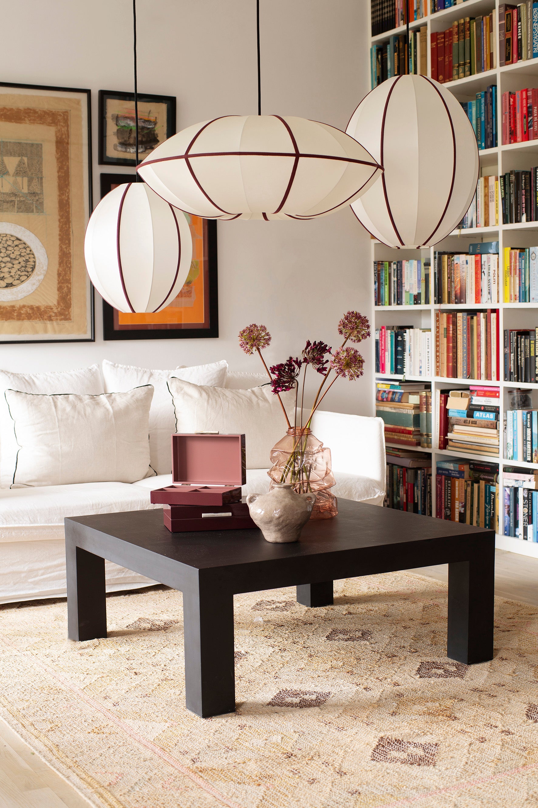 Lamp Shade Indochina Offwhite/Bordeaux UFO