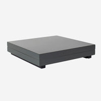 Stor firkantet lakæske m lange ben, Coal - color swatch