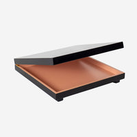 Stor firkantet lakæske m lange ben, Black - color swatch