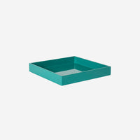 Lacquer Tray 20x20 Dark Turquoise - color swatch
