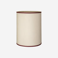 Cylinder lampeskærm sand/bordeaux 30x39 - color swatch