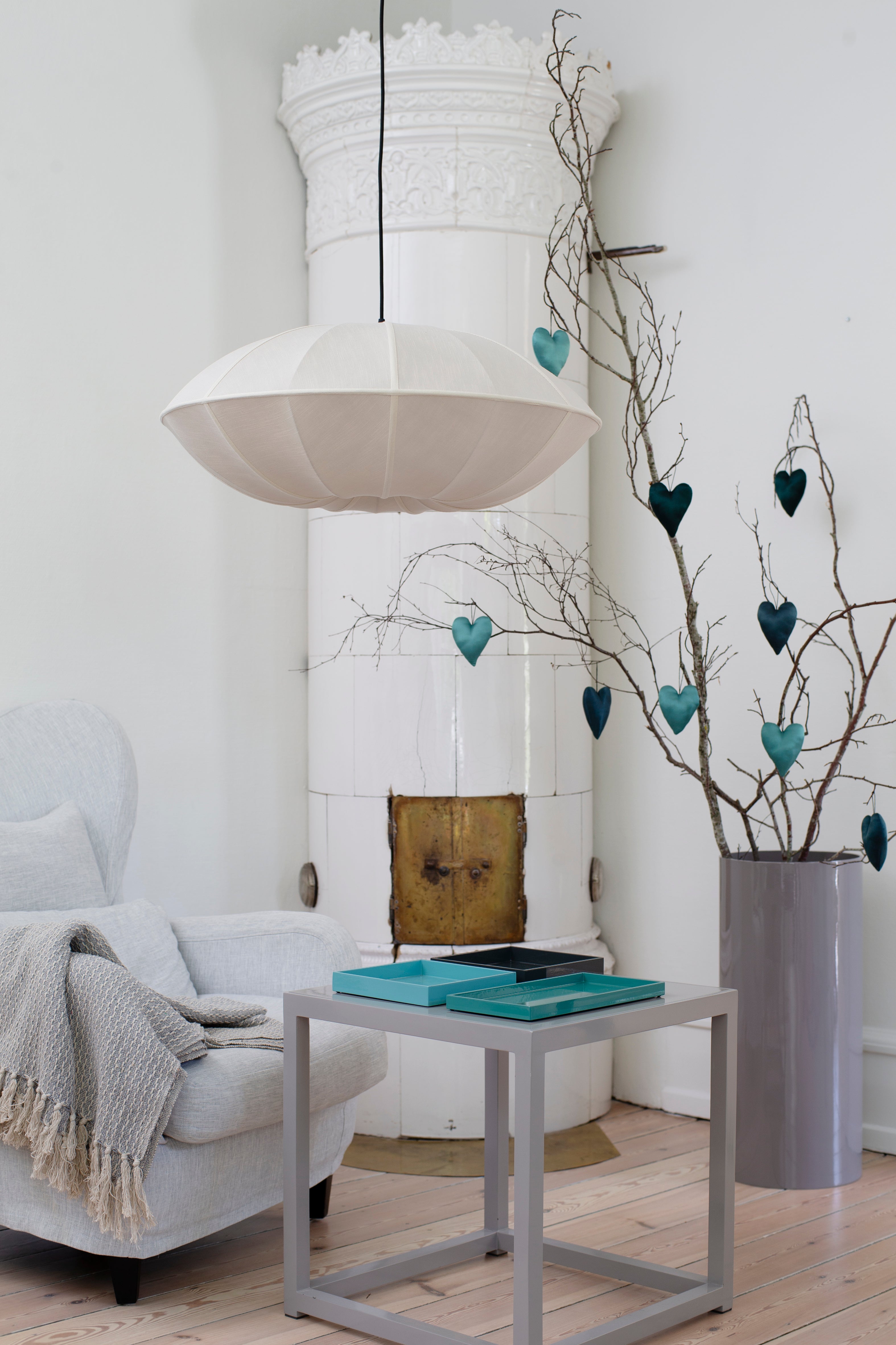 Silkehjerte Dark Turquoise