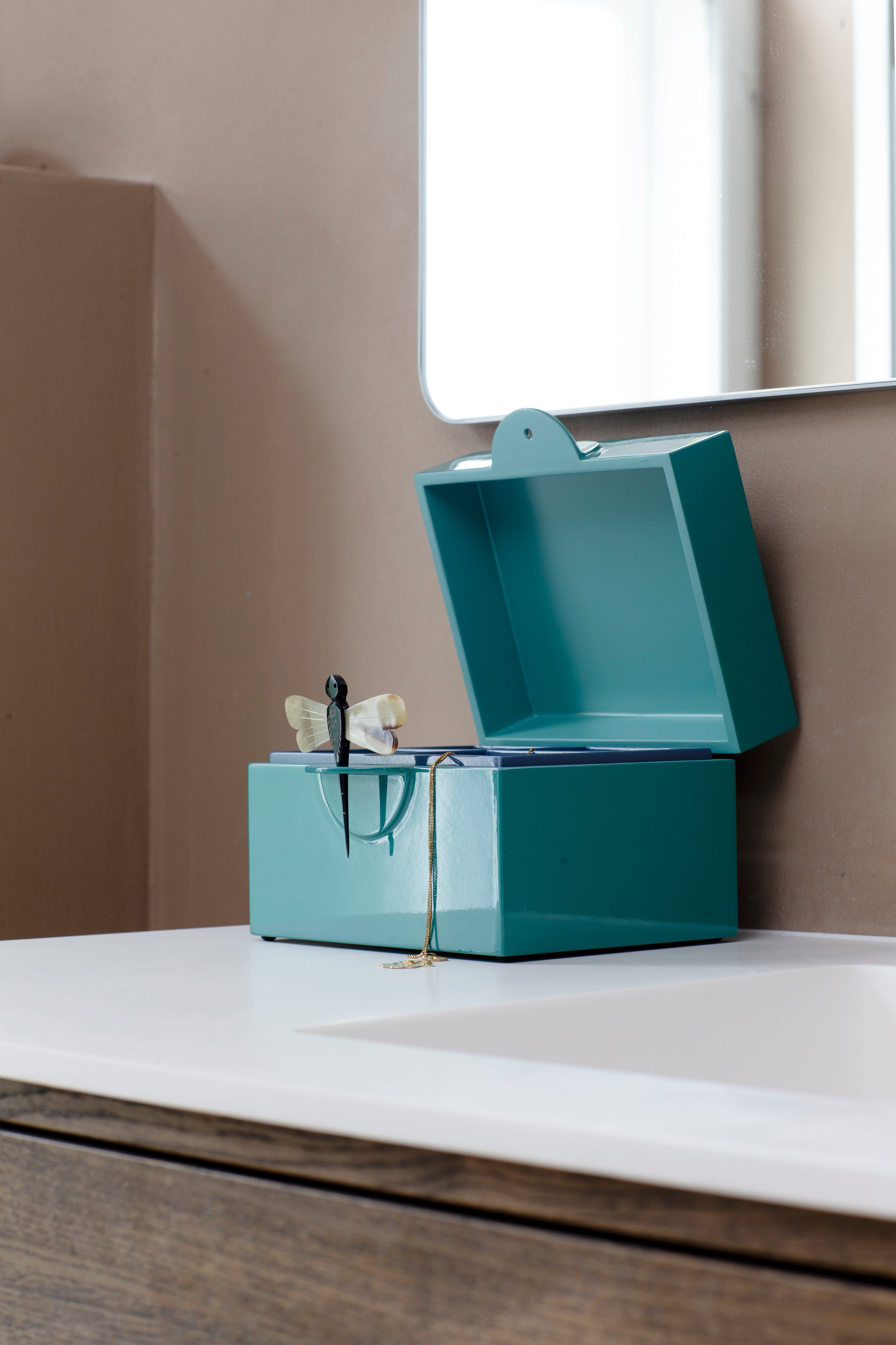 Lakskrin B Dark Turquoise