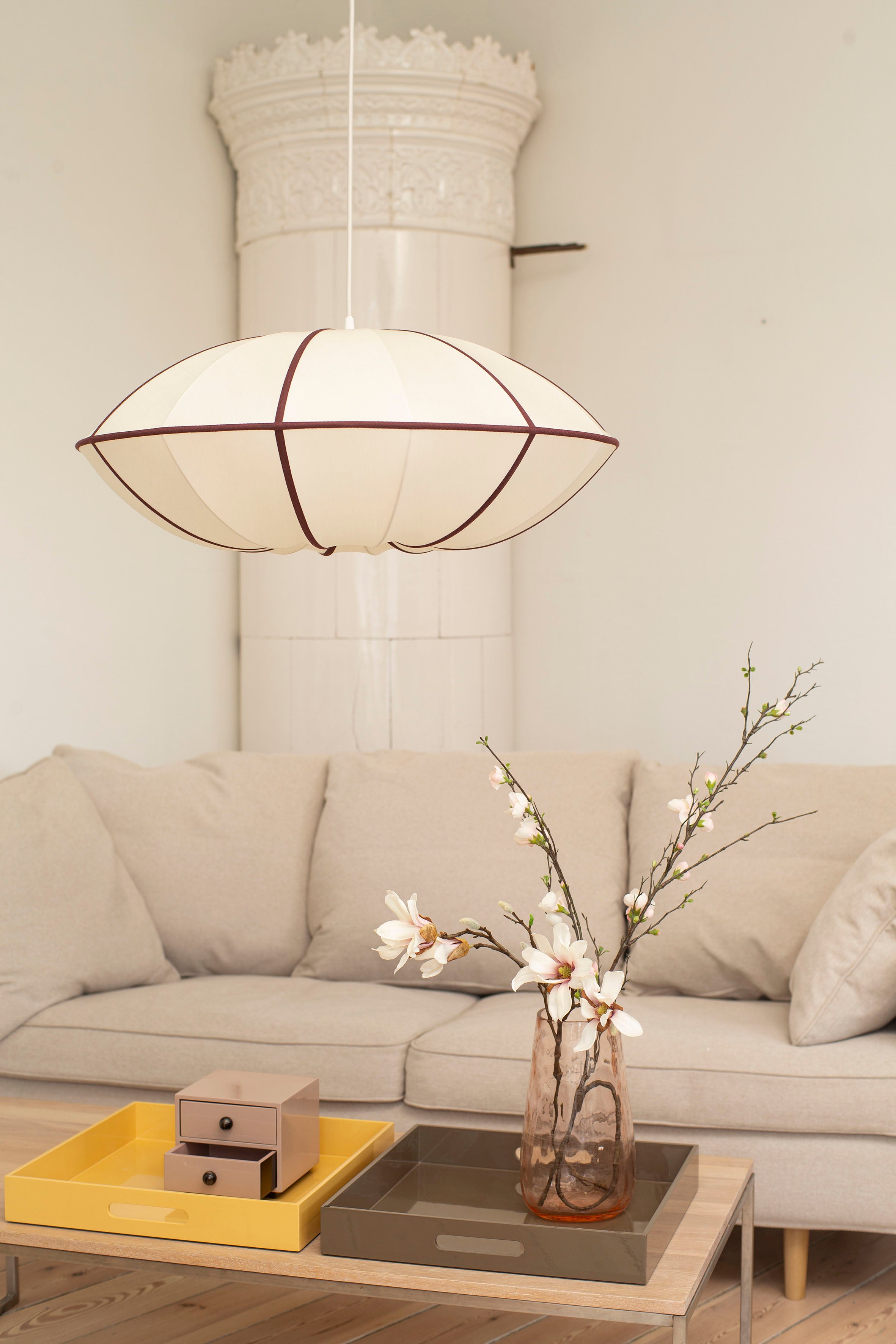 Lacquer Tray 40x40 Sun