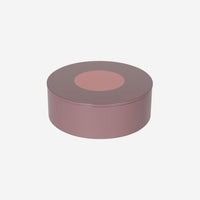 Rund Lakæske m Cirkel Plum - color swatch