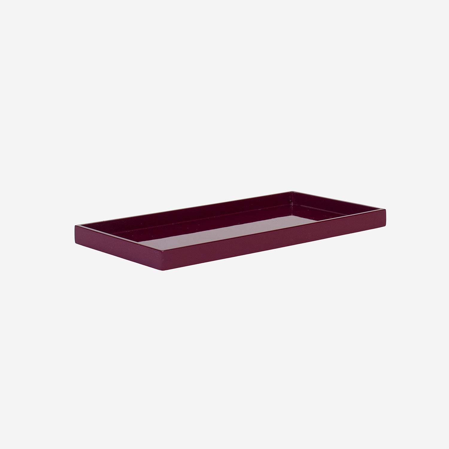 Lacquer Tray 32x16 Beetroot