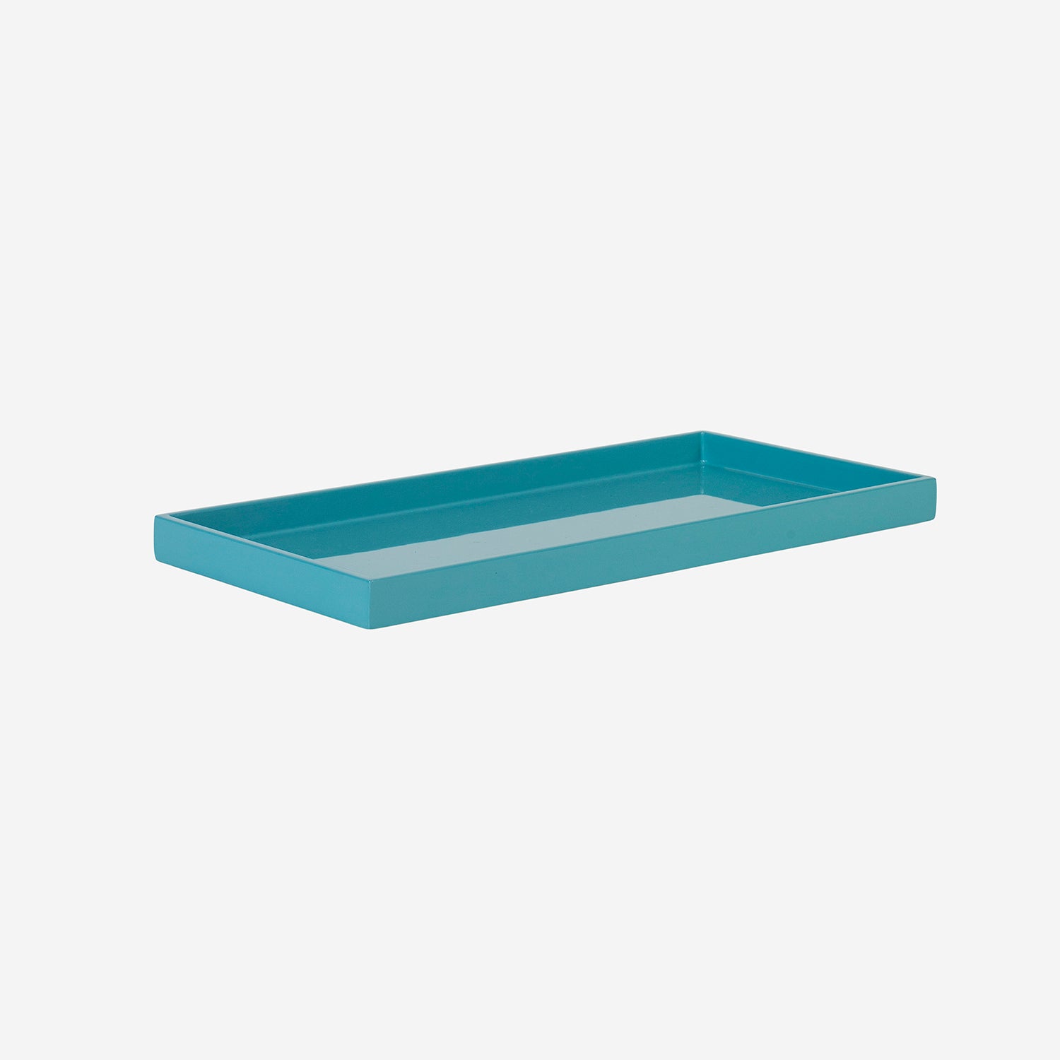 Lacquer Tray 32x16 Turquoise