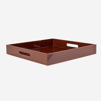 Lacquer Tray 40x40 chocolate - color swatch