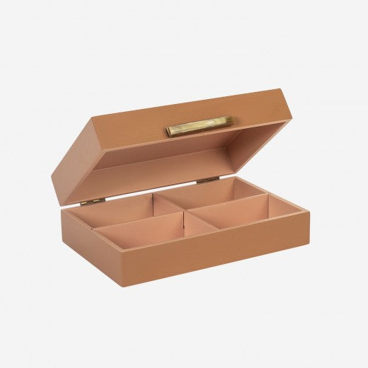 Lacquer Box w Rooms & Stick S Terracotta