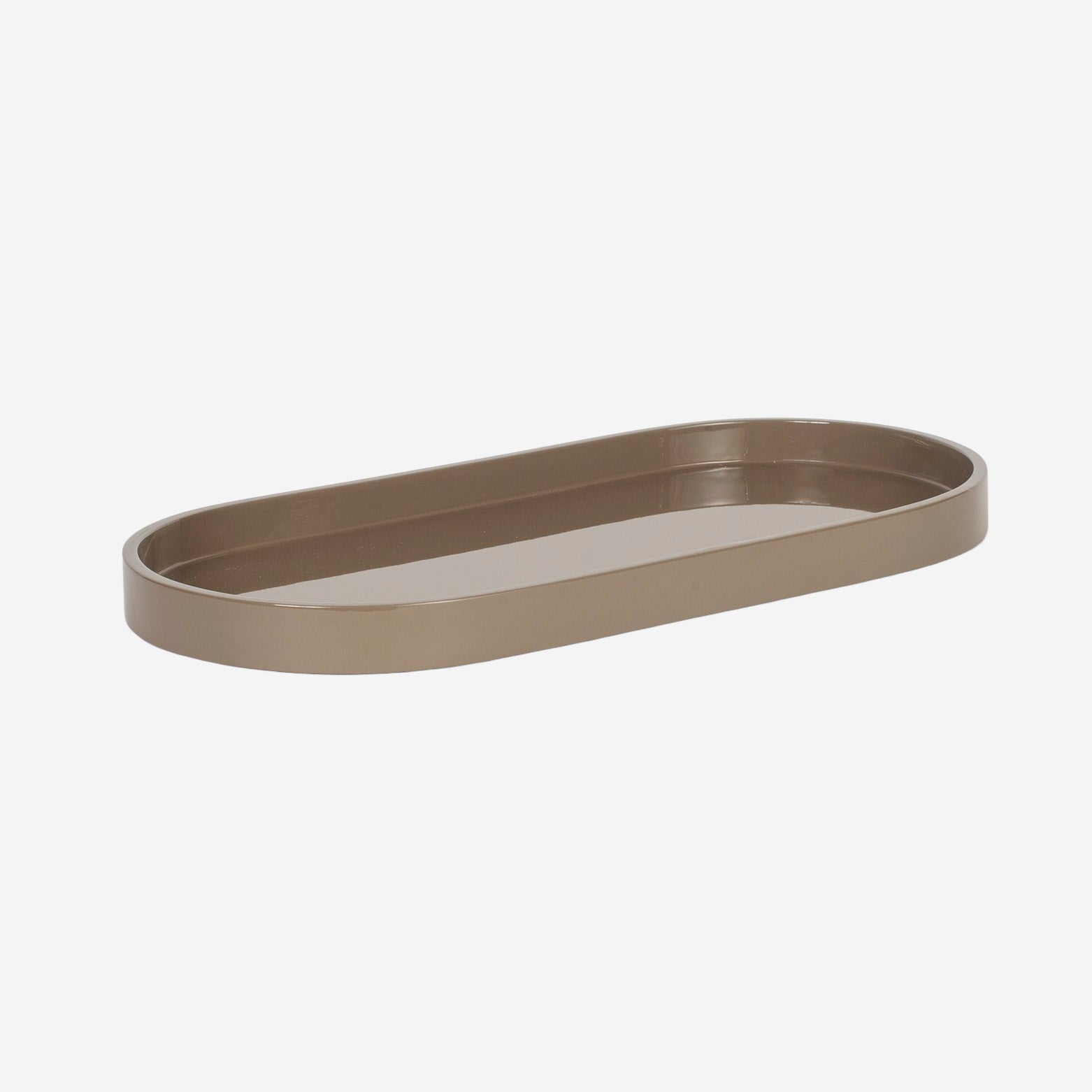 Lacquer Tray Oval S, Earth