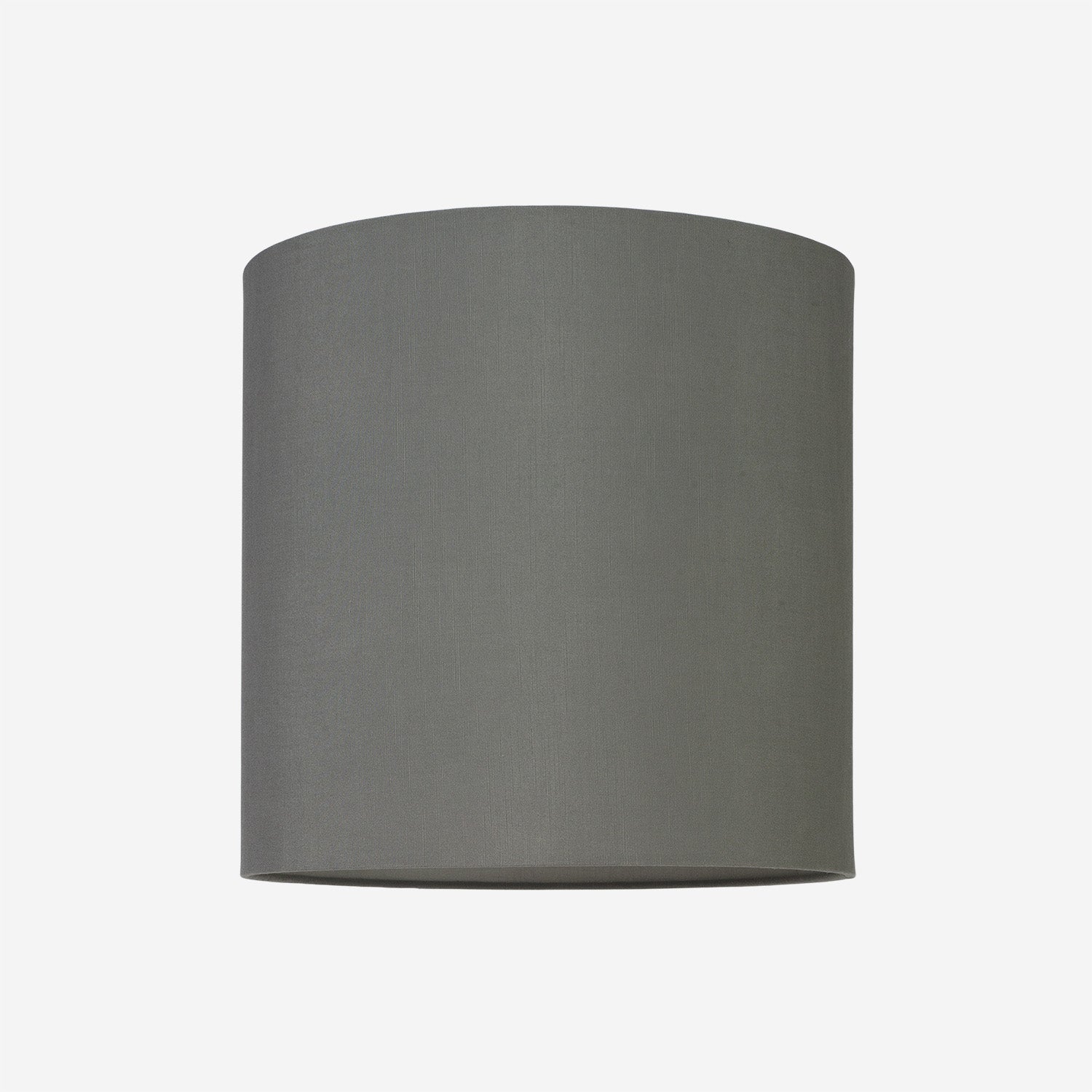Lamp Shade Raw Silk Grey w Grey lining 35x35 cm
