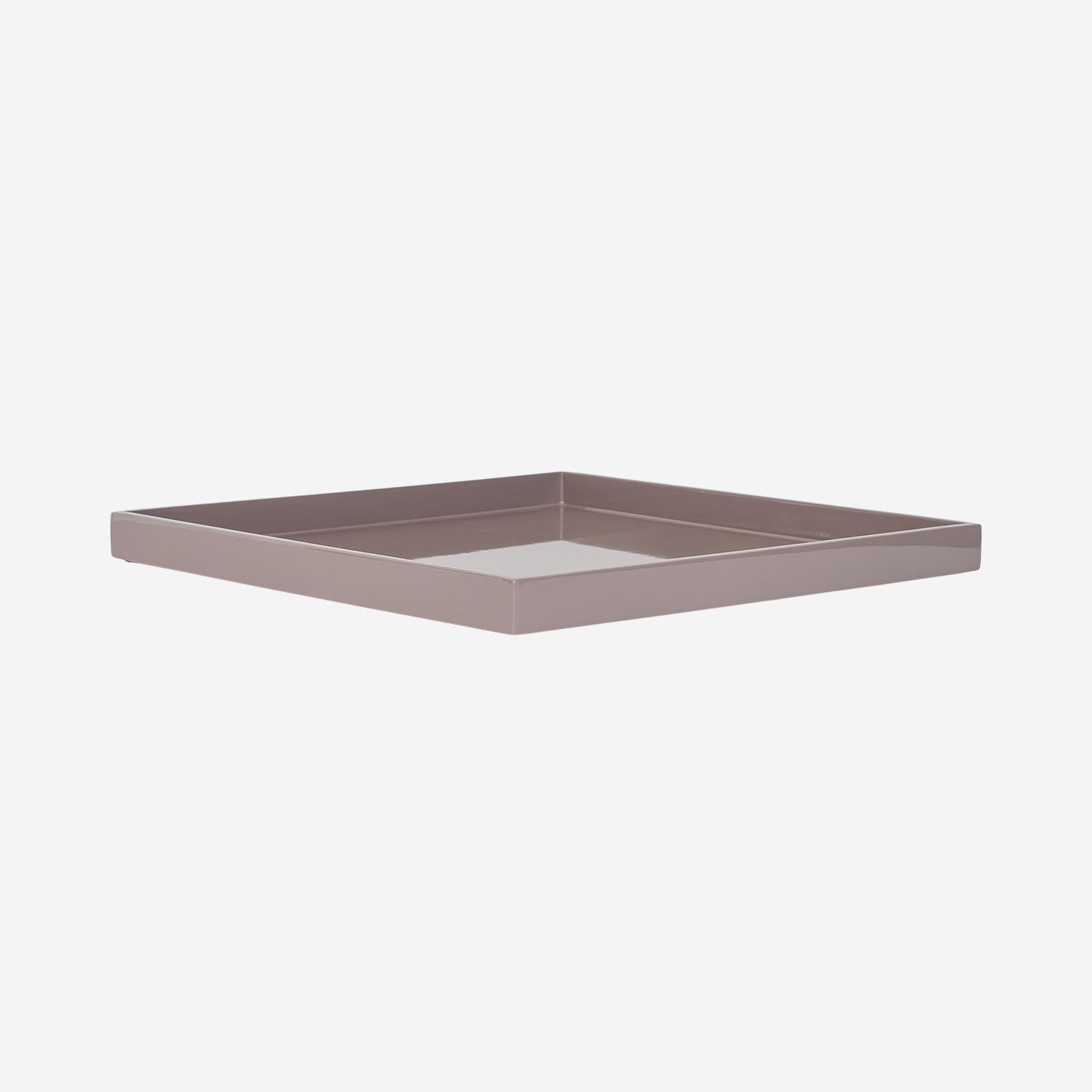 Lacquer Tray 33x33 Brown Grey
