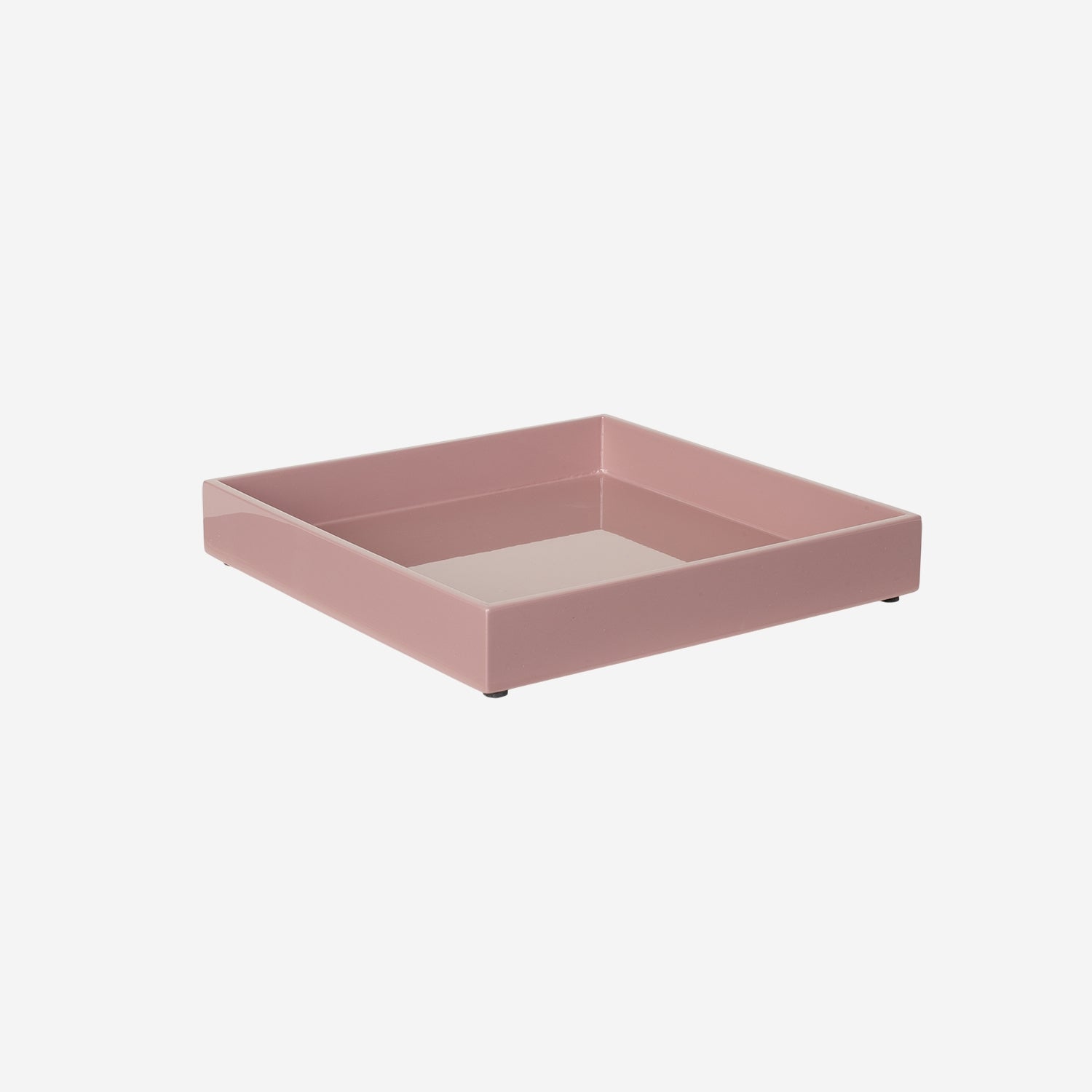 Lacquer Tray 20x20 Old Rose